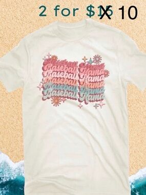 Baseball Mama Graphic Tee Womens size: Small